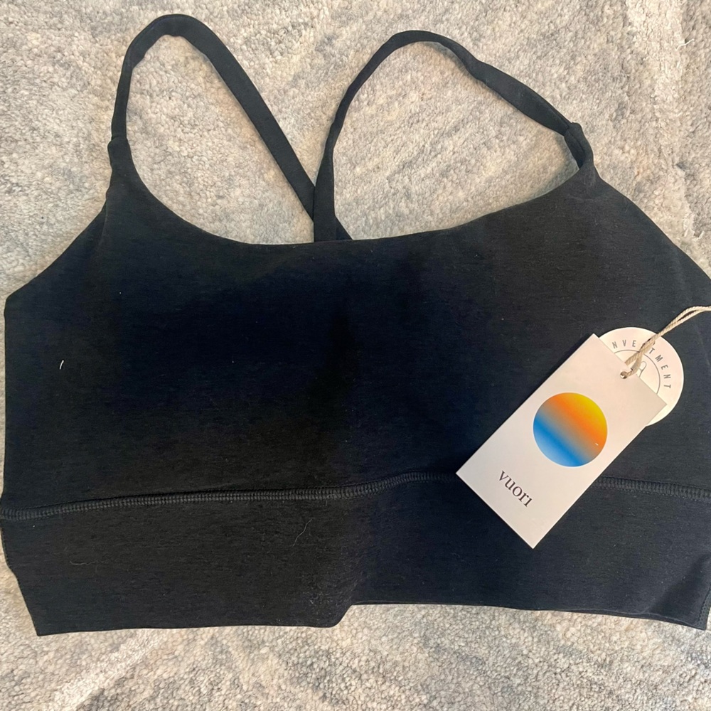 Vuori Midnight Black Sports Bra